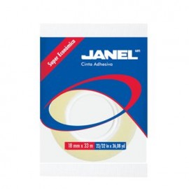 Cinta Adhesiva Janel 18Mm X 33M Mini Tore 4 Piezas