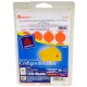 Etiqueta Adhesiva Circular Naranja 3/4" 10 0 8Pz