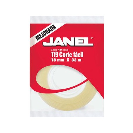 Cinta Transparente Janel 18X33 Pieza