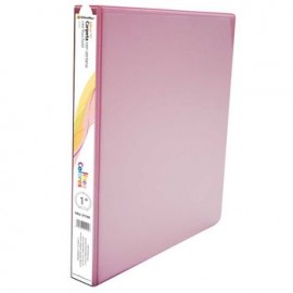 CARPETA PANORAMICA ROSA PASTEL 1" HERRAJE EN O OFFICEMAX®