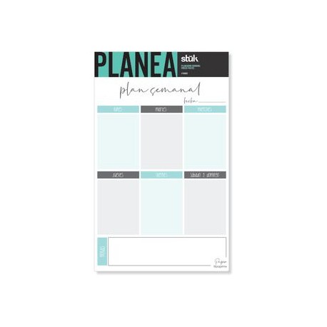 Planner Semanal Freeze Pastel Stuk