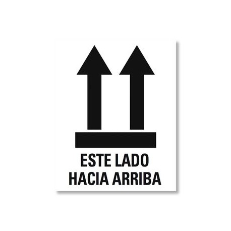 Etiqueta Para Envios "Este Lado Hacia Arriba" 15 Piezas