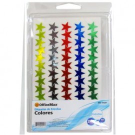 Etiqueta estrella metal varios tama¦o grande 260p Officemax