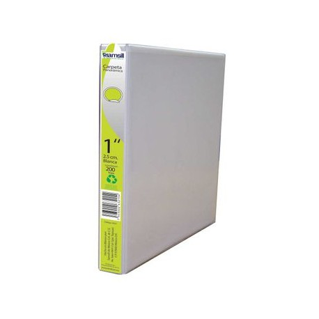 CARPETA VENTANA HERRAJE EN O BLANCA 1" SAMSILL