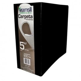 CARPETA VENTANA HERRAJE EN D NEGRA 5" SAMSILL