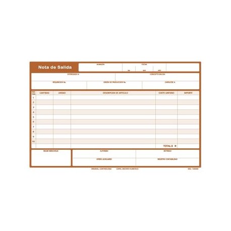 Nota de Entrada 1/2C 2B