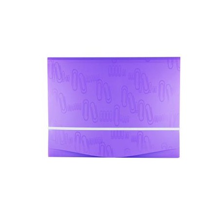 FOLDER PORTADOCUMENTOS VIOLETA CARTA ICLIP CON LIGA