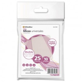 MICA EXTRARIGIDA OMX 6.5X9.5CM 10 MM 25P