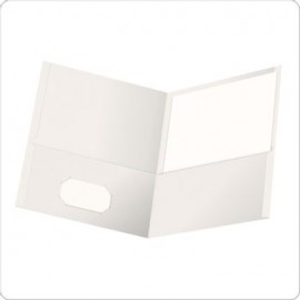 FOLDER PORTAFOLIO BLANCO DOBLE SOLAPA CARTA OXFORD 5PZ