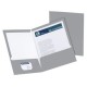 Folder Oxford Carta con solapa Gris 5Pz