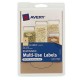 Etiquetas removible kfart 28x57 cm 24 piezas