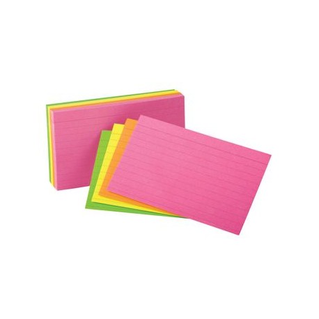 Tarjeta Indice Oxford Neon 3x5" 10 0 Piezas