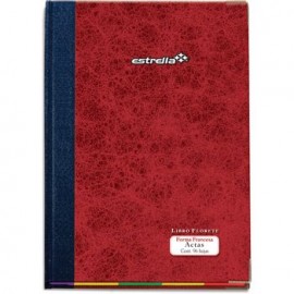 Libro Estrella Florete Forma Francesa Actas de 96 hojas