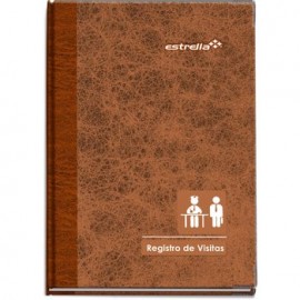Libro Estrella de Registro de Visitas con Rayado 96 hojas