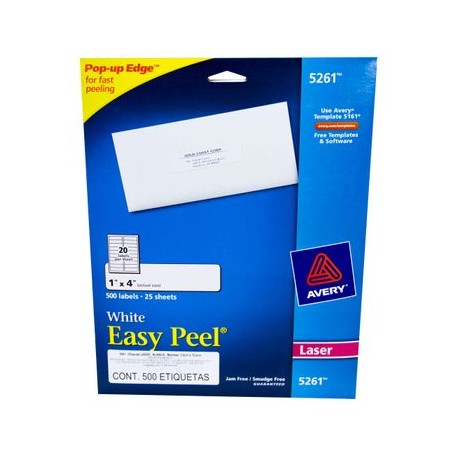 Etiqueta Laser Blanca1X4" 50 0 Pz