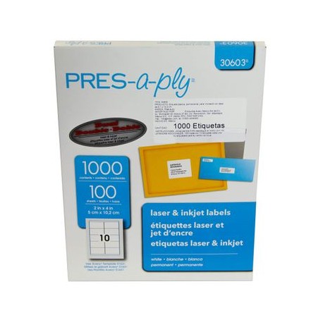 Etiquetapressapllybca Las 5.1X 10 .2Cm 10 0 0 Piezas