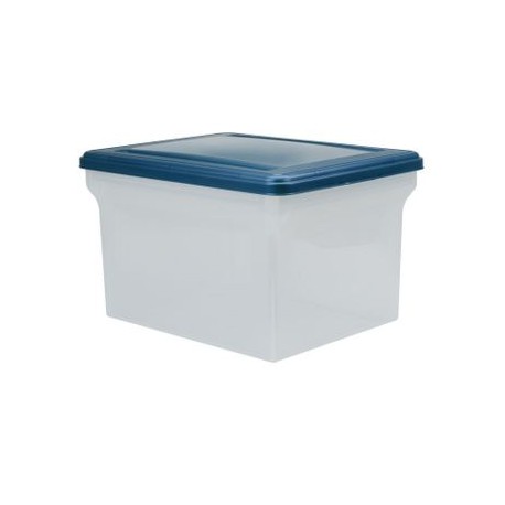 Caja Plástico Archivo Transparente 35X46X27Cm 30Lt