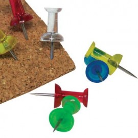 Pines De Colores Punta Metalica Y Cabeza De Plástico 40 0 Piezas