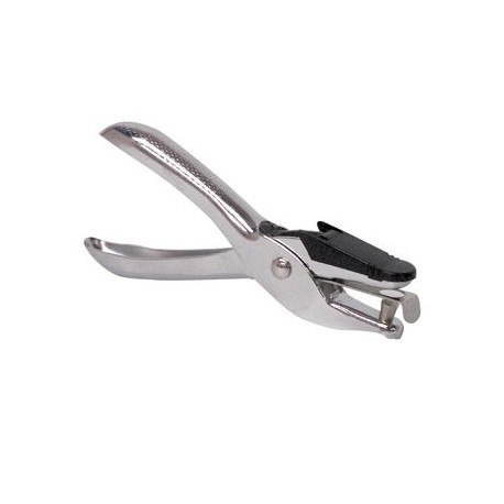 Perforadora 1 Orificio. Acero Inoxidable. Cap 5 Hojas Omx