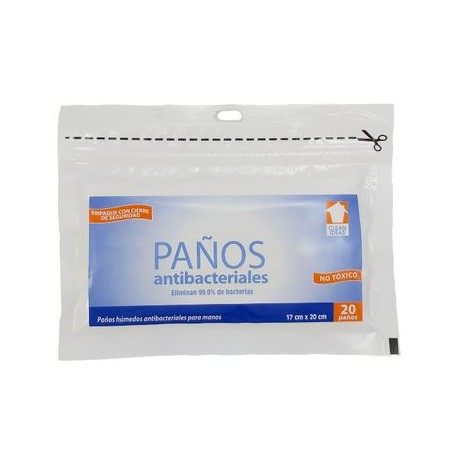 Toallas antibacteriales 20pz