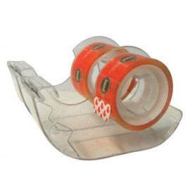 Cinta Adhesiva Con Dispensador Transparente 2 Piezas