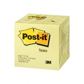 NOTAS AMARILLAS 7.3CM X 7.3CM 8BLOCKS 75HJS con U