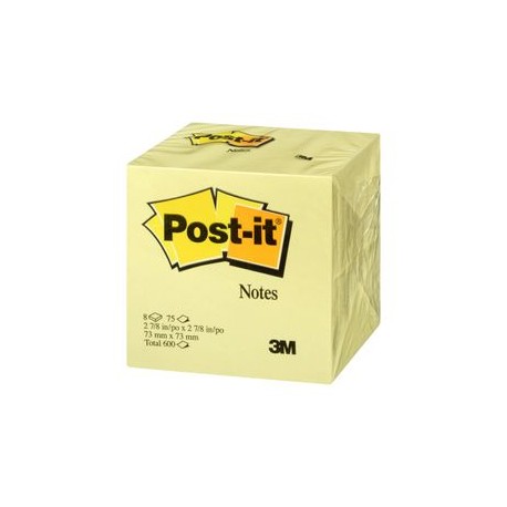 NOTAS AMARILLAS 7.3CM X 7.3CM 8BLOCKS 75HJS con U