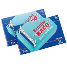 Broche Baco para Archivo 8cm caja con 50 piezas