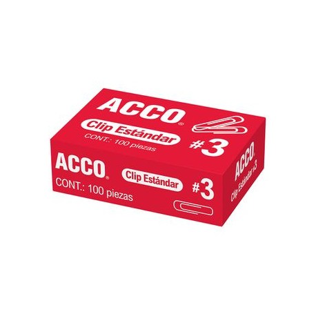Clip Estándar Ñ3 1 Caja Con 100 Piezass