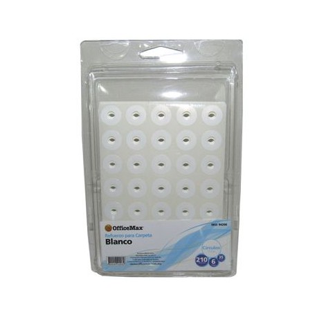 Refuerzo para carpeta blanco de 15, 210 piezas Officemax