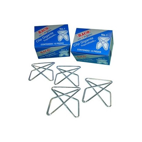 CLIP MARIPOSA DEL NO 1 CAJA CON 12