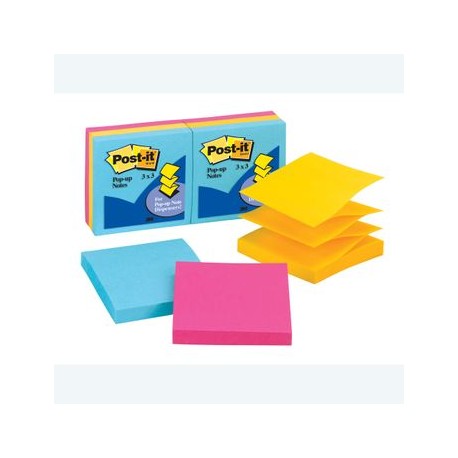 NOTAS POP-UP NEON 3X3" 50 0 HJ POST-IT