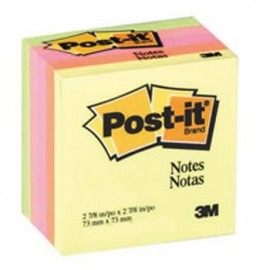 NOTAS POST-IT NEON 3X3" 5BLOCKS DE 75HJ con U