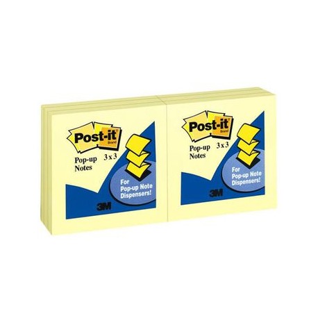 NOTAS POP-UP AMARILLAS 6BLOCKS 100HOJAS con U