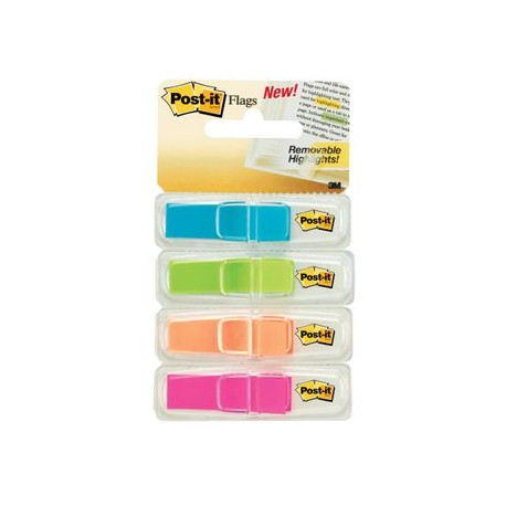 MINI BANDERITAS POST-IT COLORES TROPICALES 140 piezas