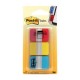 BANDERITAS RIGIDAS 1" COLORES PRIMARIOS 65 HOJAS POST-IT