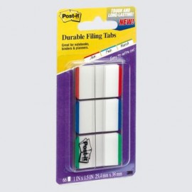 BANDERITAS RIGIDAS POST-IT 1" 3 COLORES