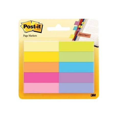 MINI SENALES 10 COLOR ½"x1¾" POST-IT