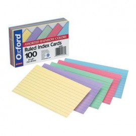 TARJETA INDICE ARCOIRIS 3X5" 10 0 PZ