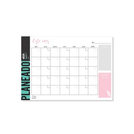 Planner Mensual Blush Pastel Stuk