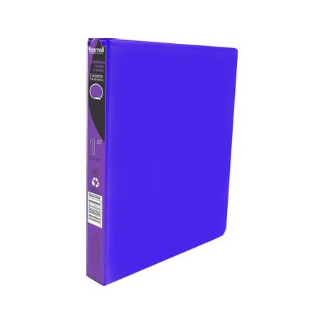 Carpeta Neon Morado 1" Samsil Con Ventana