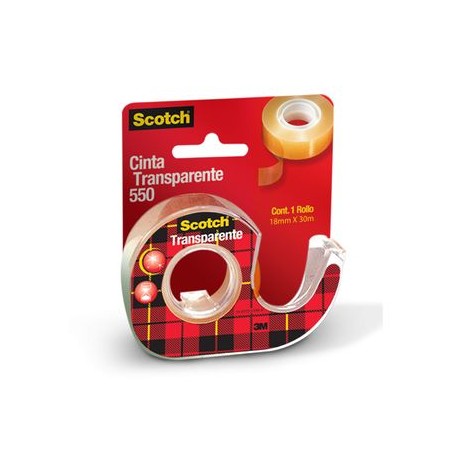 Cinta Adhesiva Scotch 550 Con Despachador 18X30 Pieza