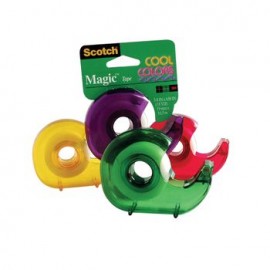 Cinta Adhesiva Scotch Cool Colors 19X16.5 Con Despachador