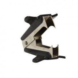 QUITAGRAPAS CUERPO Metálico Y ASAS DE Plástico COLOR NEGRO