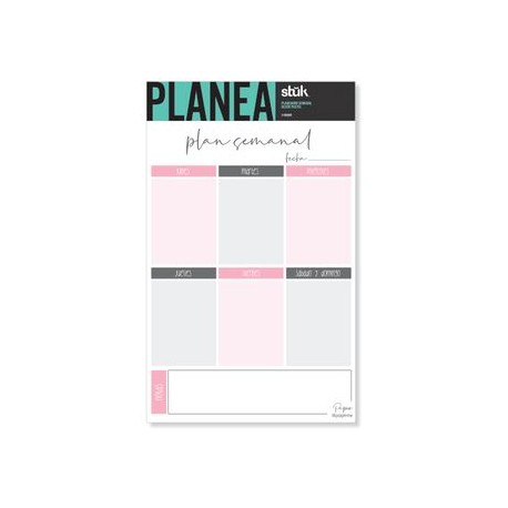 Planner Semanal Blush Pastel Stuk