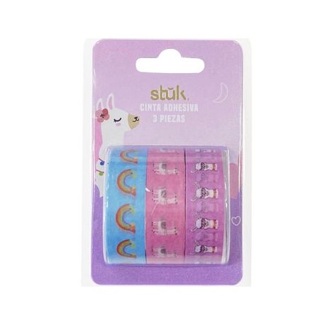 Cinta Washi Stuk Llamas 3pzs