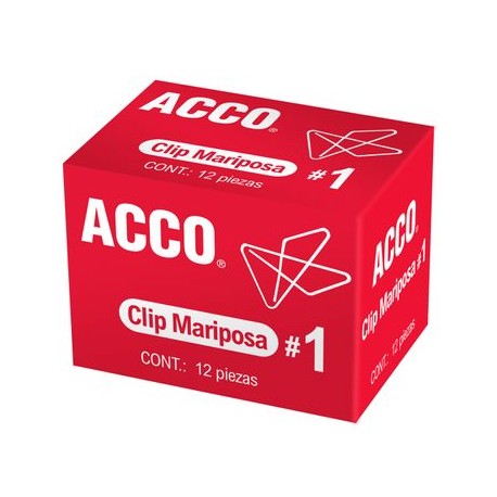 Clip Mariposa Ñ1 12 pz