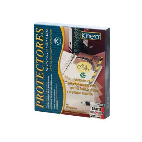 PROTECTOR DE HOJAS CARTA KINERA 10 0 H