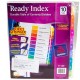 SEPARADOR 10 Pestañas COLORES READY INDEX AVERY