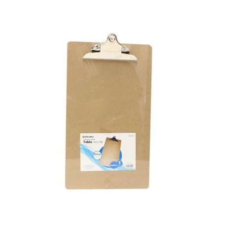 Tabla De Madera Con Clip TamaO Oficio Omx